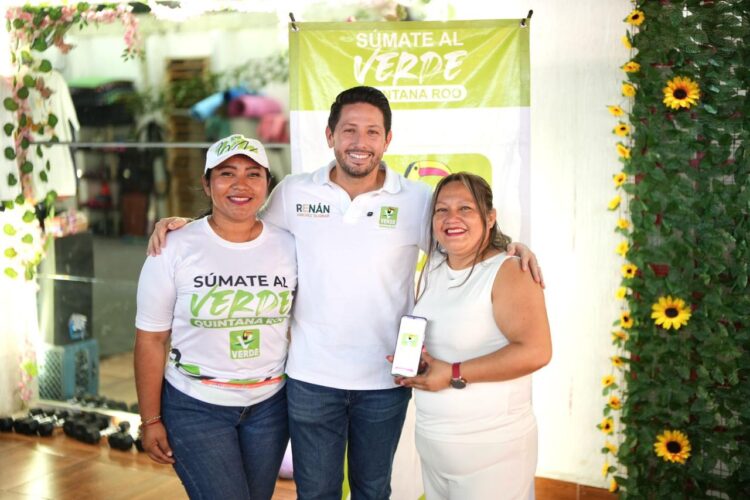 Uno de cada 10 afiliados del PVE en México es de Quintana Roo: Renán Sánchez