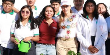 Atenea Gómez Ricalde impulsa la conciencia ambiental con jornada de arborización en Ciudad Mujeres