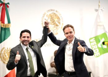 Renán Sánchez se reúne con Manuel Velasco para fortalecer coordinación legislativa del Partido Verde