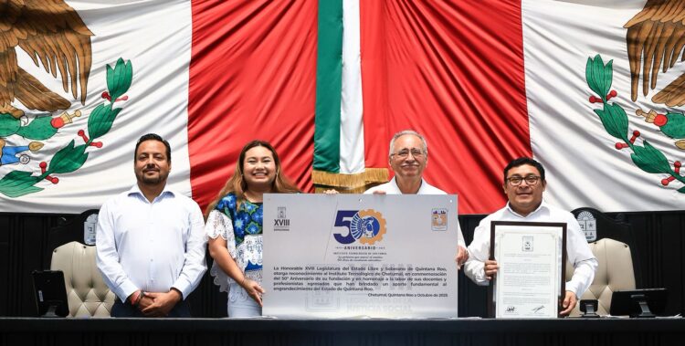 Reconoce XVIII Legislatura los 50 años de trayectoria del Tecnológico de Chetumal