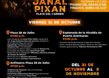 Todo listo en Playa del Carmen para el Janal Pixan 2025 “Pixano'ob Sáasilo ‘ob. Finados seres de luz”
