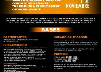 Convocan a participar en concursos con motivo del Janal Pixan 2025 en Playa del Carmen