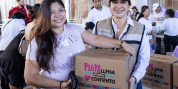 Estefanía Mercado refuerza la seguridad alimentaria con el programa “Playa llena, corazón contento”