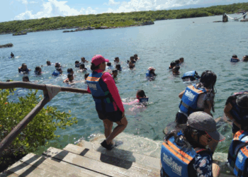 Con apoyo del Gobierno de Playa del Carmen, estudiantes de primaria visitan Xel-Há