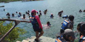 Con apoyo del Gobierno de Playa del Carmen, estudiantes de primaria visitan Xel-Há