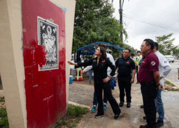 Estefanía Mercado y Protección Civil recorren la ciudad para atender situación por lluvias
