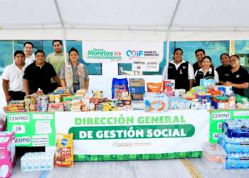 Puerto Morelos abre centros de acopio y se une al llamado de solidaridad nacional