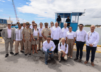 Recibe Blanca Merari a delegación de la Unión Europea interesada en el aprovechamiento del sargazo