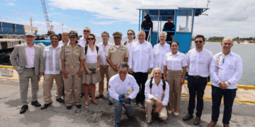 Recibe Blanca Merari a delegación de la Unión Europea interesada en el aprovechamiento del sargazo