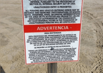 Empresa contratada por EU colocó letreros en Playa Bagdad, confirma Sheinbaum; ya fueron retirados