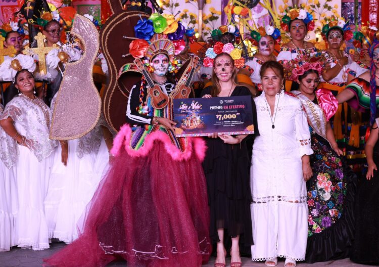 Con color, arte y tradición, Isla Mujeres celebra con éxito el Festival de Catrinas “Catrín-Arte”
