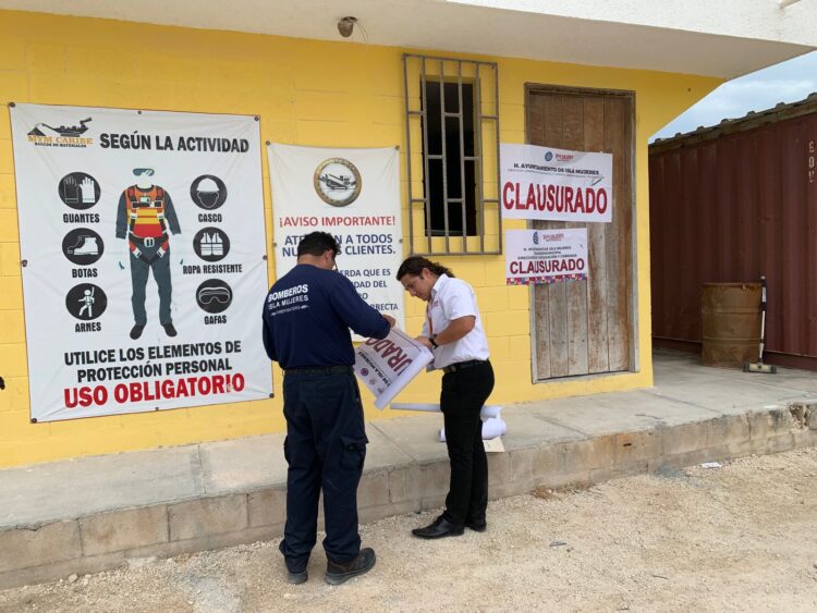 Clausuran banco de materiales por afectaciones al medio ambiente en la Zona Continental de Isla Mujeres