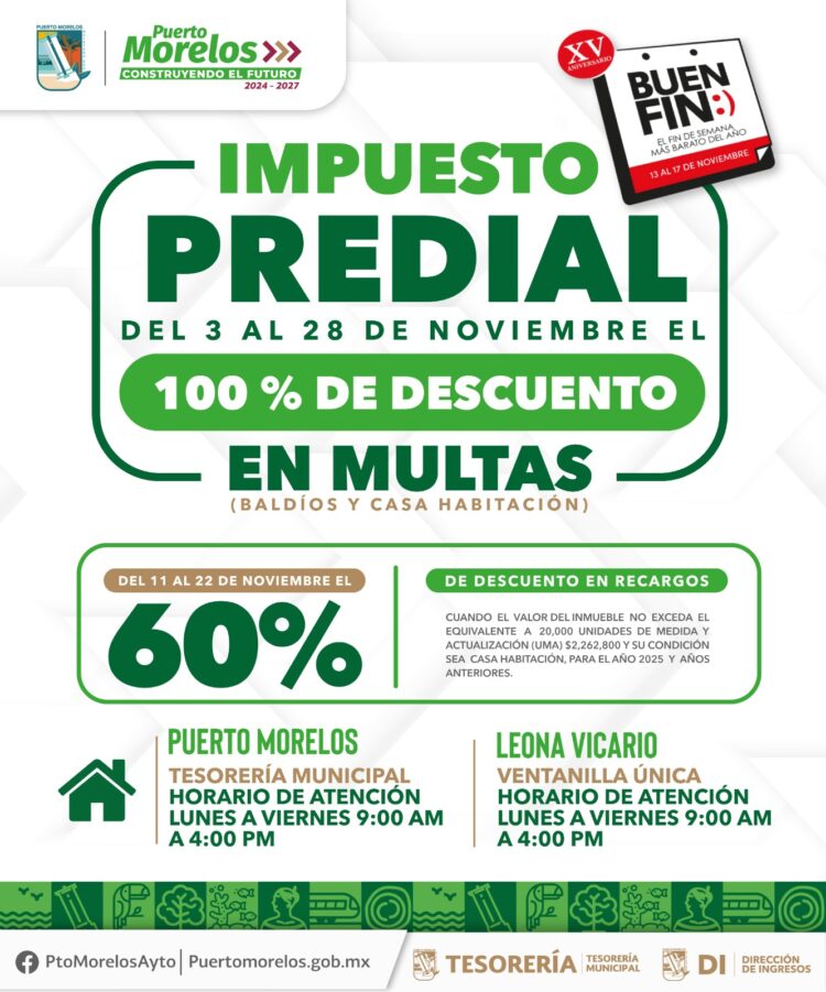 Invitan a aprovechar Jornada de Descuentos “El Buen Fin”