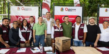 Los gobiernos de Mara Lezama y Estefanía Mercado acercan bienestar a miles de familias en Villas del Sol