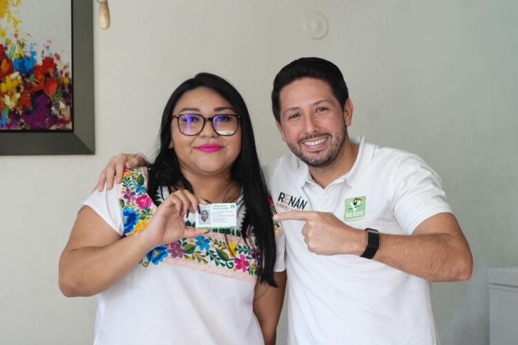 Renán Sánchez destaca el crecimiento del Partido Verde en Cozumel