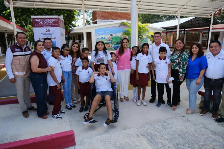 Alumnas y alumnos del CAM “Frida Kahlo” estrenan nuevo domo con la presencia de la gobernadora Mara Lezama