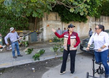 Estefanía Mercado lleva mega brigada de Servicios Públicos a La Guadalupana