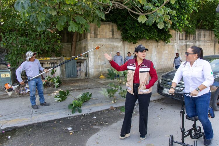 Estefanía Mercado lleva mega brigada de Servicios Públicos a La Guadalupana