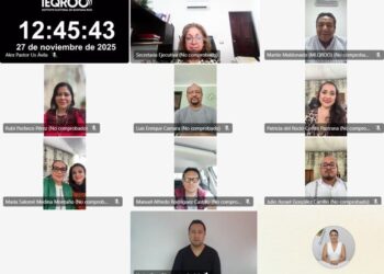 Integrantes del Consejo General del IEQROO reciben informe de la Secretaría Ejecutiva