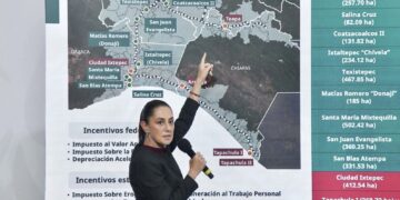 Claudia Sheinbaum recorre hoy el Tren Interoceánico de Tonalá a Ixtepec