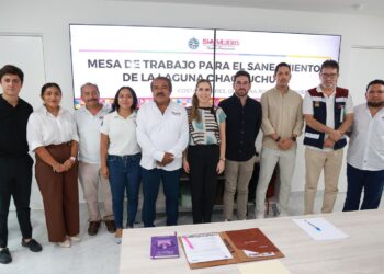 Atenea Gómez Ricalde suma esfuerzos para sanear la Laguna Chacmochuch