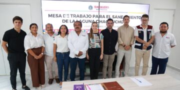 Atenea Gómez Ricalde suma esfuerzos para sanear la Laguna Chacmochuch