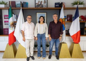 Estefanía Mercado fortalece lazos de cooperación con representantes consulares de Francia