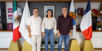 Estefanía Mercado fortalece lazos de cooperación con representantes consulares de Francia