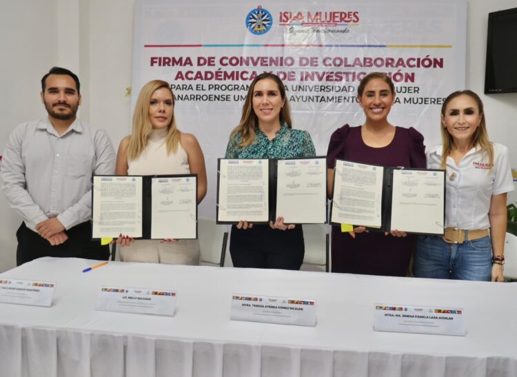 Isla Mujeres consolida alianza académica con la Universidad de la Mujer Quintanarroense para impulsar la profesionalización de las y los servidores públicos