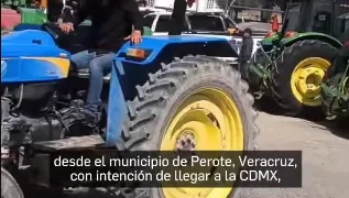 Agricultores inician la Gran Caravana de Tractores contra Ley de Aguas Nacionales