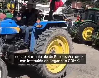 Agricultores inician la Gran Caravana de Tractores contra Ley de Aguas Nacionales