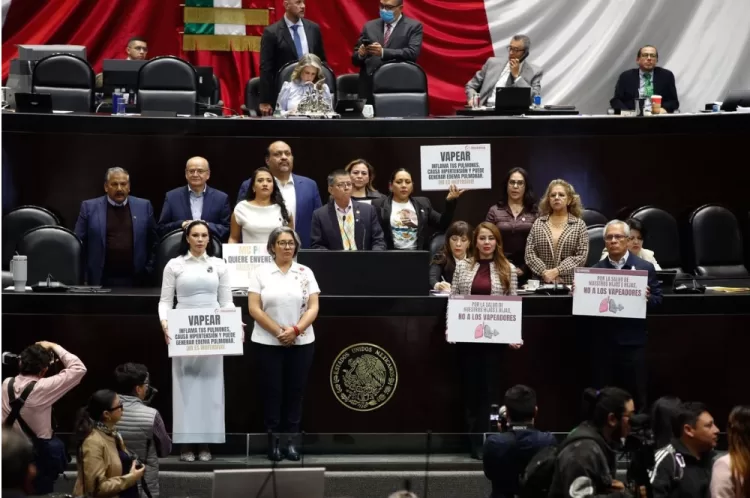 Diputados aprueban en lo general la prohibición total de los vapeadores