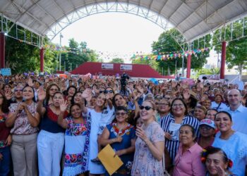 Agradecemos a nuestra presidenta Claudia Sheinbaum y gobernadora Mara Lezama el apoyo a portomorelenses con la Pensión Mujeres Bienestar: Blanca Merari