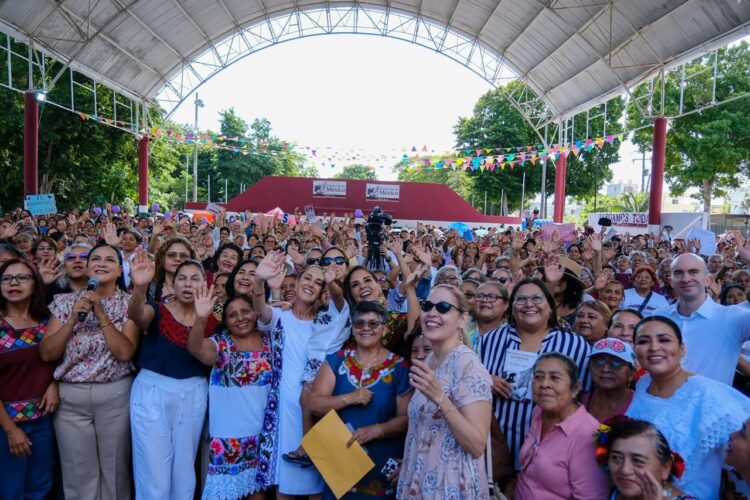Agradecemos a nuestra presidenta Claudia Sheinbaum y gobernadora Mara Lezama el apoyo a portomorelenses con la Pensión Mujeres Bienestar: Blanca Merari