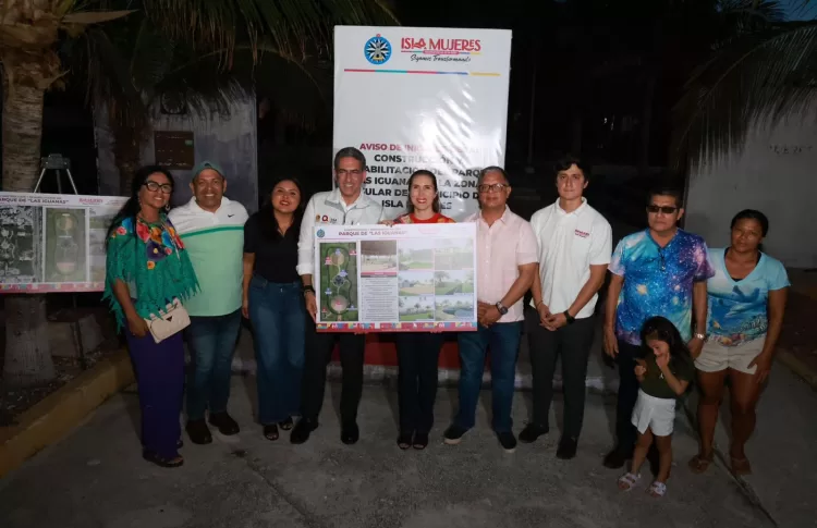 Atenea Gómez Ricalde inicia la rehabilitación del Parque de las Iguanas en Isla Mujeres