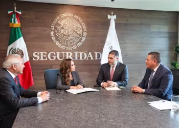 Coordina Mara Lezama con Omar García Harfuch acciones de seguridad