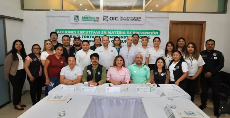 Instala Puerto Morelos Comité de Control Interno y Desempeño Institucional