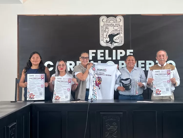 IEQROO y Ayuntamiento de Felipe Carrillo Puerto promueven carrera por la democracia y la no violencia