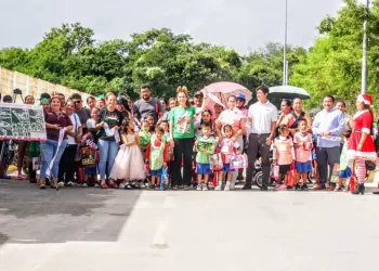 Atenea Gómez Ricalde cumple compromiso y dignifica accesos escolares en Ciudad Mujeres