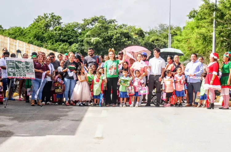 Atenea Gómez Ricalde cumple compromiso y dignifica accesos escolares en Ciudad Mujeres