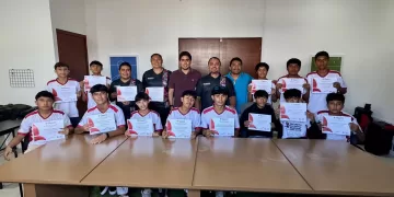Selección Infantil Varonil de Isla Mujeres recibe reconocimiento por su Campeonato en el Torneo Estatal Socca