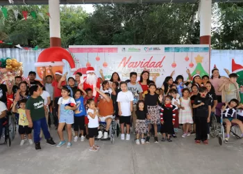 Emotiva posada “Navidad Mágica e Inclusiva” celebró DIF Puerto Morelos en Leona Vicario