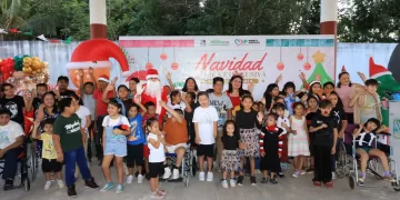 Emotiva posada “Navidad Mágica e Inclusiva” celebró DIF Puerto Morelos en Leona Vicario