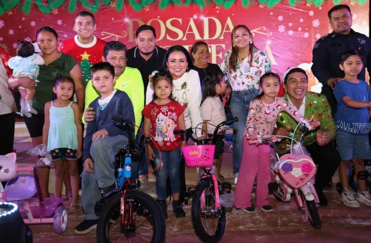 Encabeza Blanca Merari la animada Posada Navideña Leona Vicario 2025