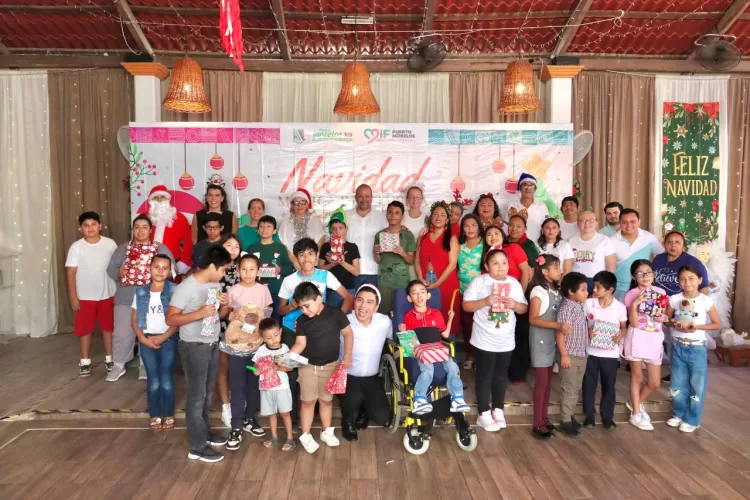 DIF Puerto Morelos fortalece la inclusión social con Posada Navideña