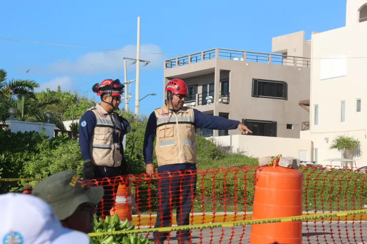 Gobierno de Isla Mujeres actúa de inmediato ante erosión en acantilados