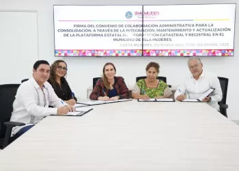 Gobierno de Isla Mujeres firma convenio para modernizar y fortalecer los servicios catastrales en beneficio de la ciudadanía