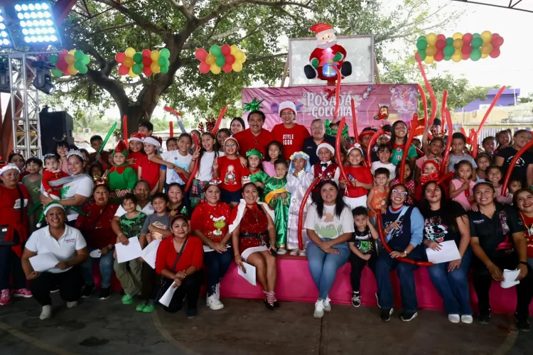 Gobierno Municipal lleva la Posada en tu Colonia al Domo Los Olivos de Ciudad Mujeres
