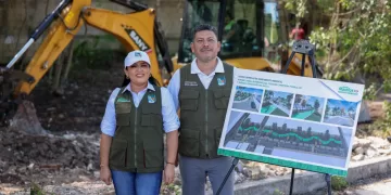 Anuncia Blanca Merari la construcción del Parque Lineal en la Supermanzana 19 de Puerto Morelos