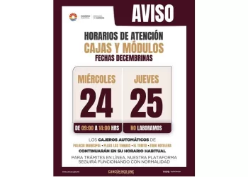 Invita Ayuntamiento de Cancún a uso de cajeros disponibles para pago de impuestos